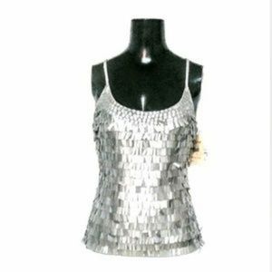 Lapis Sequin Tank Top Size M
